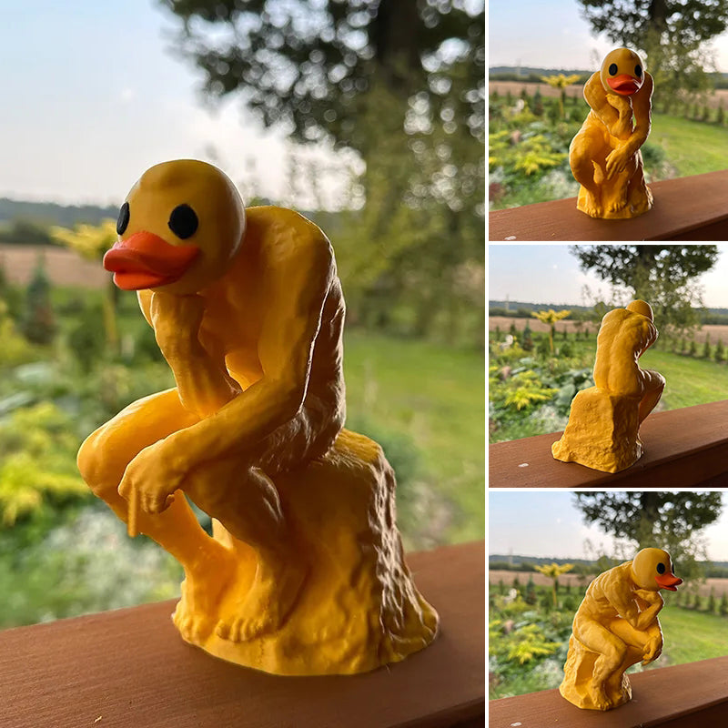 New Funny Thinker Middle Finger Duck