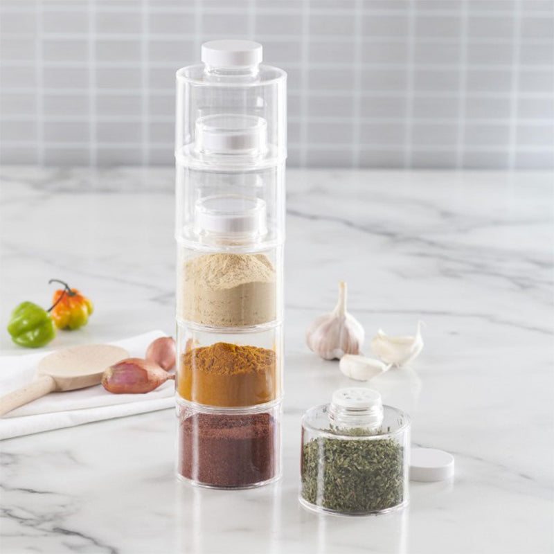 Transparent Seasoning Jar Set (6 PCS/SET)