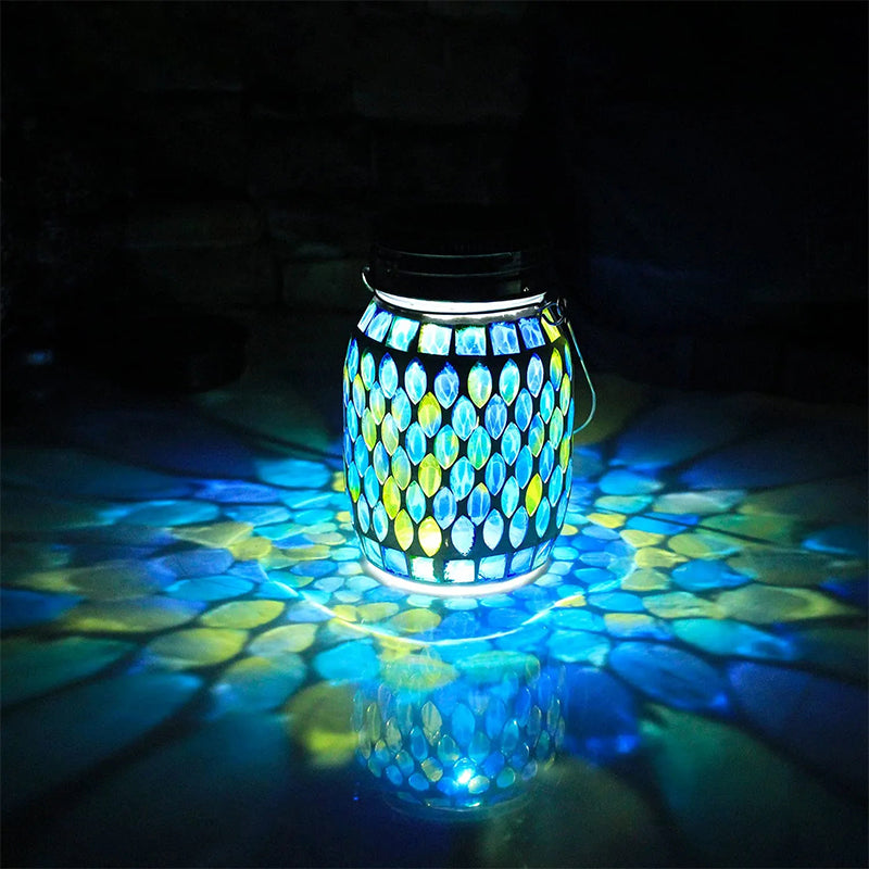 Mosaic Waterproof Solar Night Lanterns