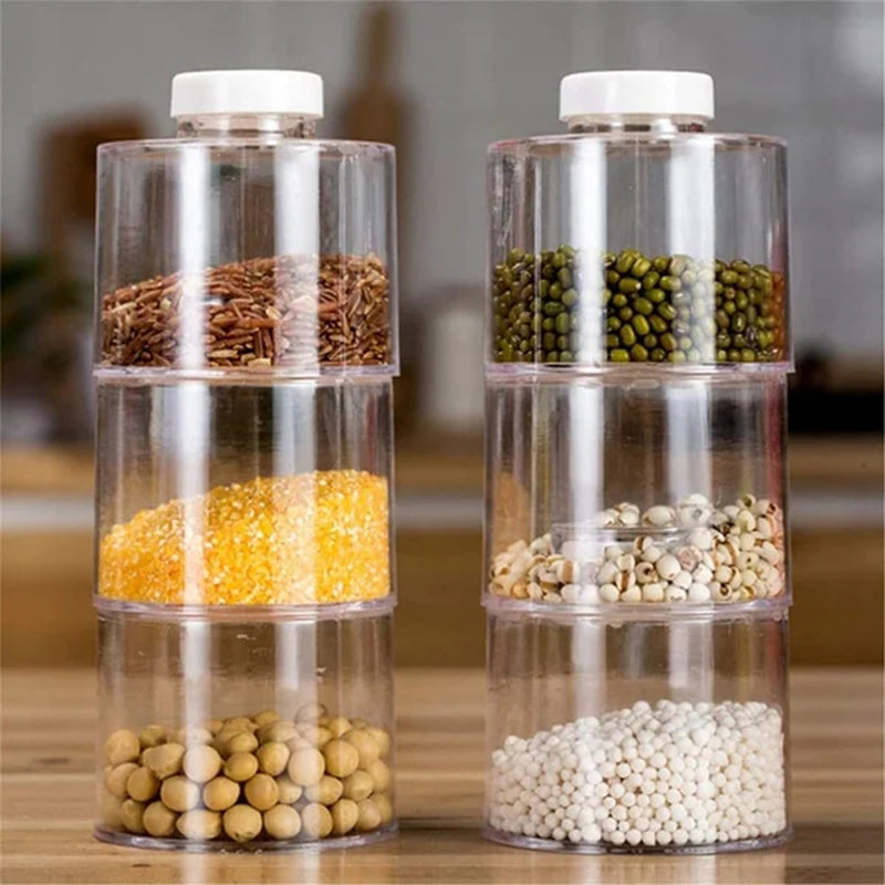 Transparent Seasoning Jar Set (6 PCS/SET)