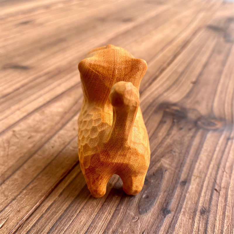 Tiny Cute Wooden Cat