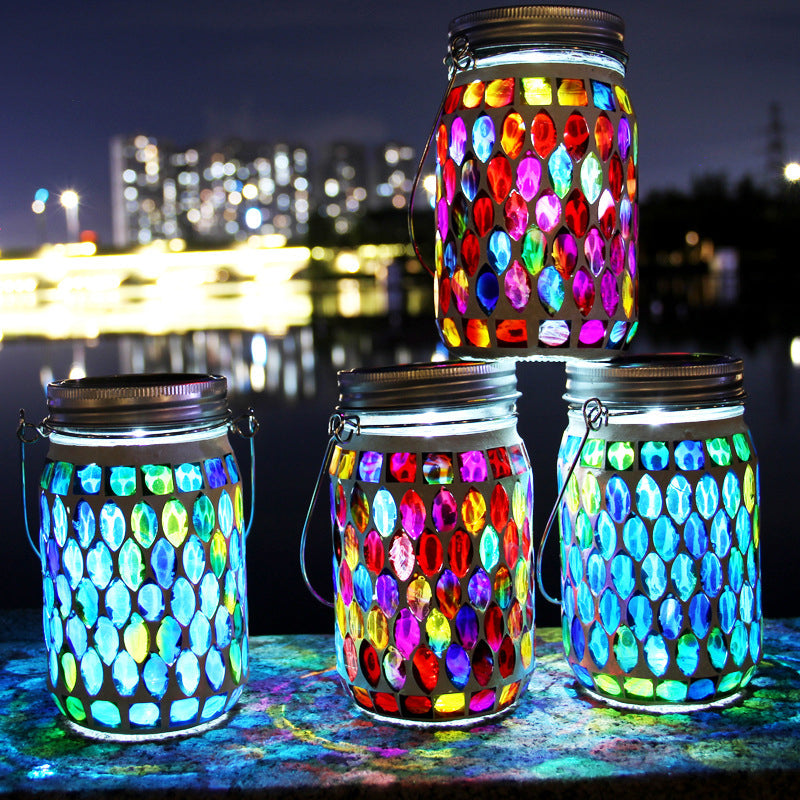 Mosaic Waterproof Solar Night Lanterns