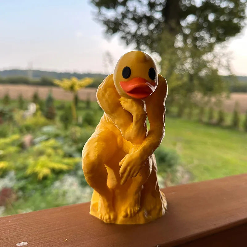 New Funny Thinker Middle Finger Duck