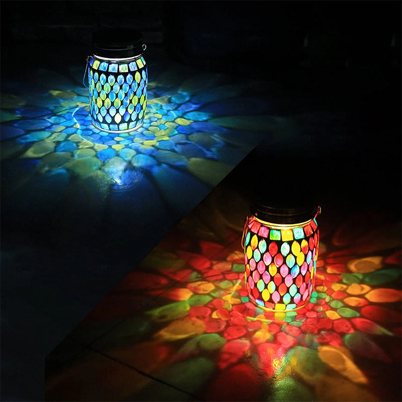 Mosaic Waterproof Solar Night Lanterns