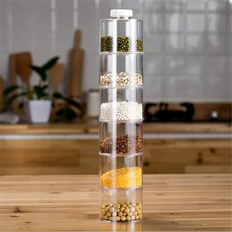 Transparent Seasoning Jar Set (6 PCS/SET)