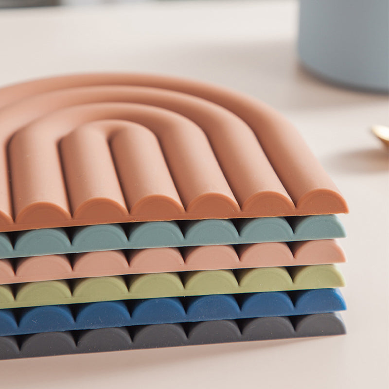 Rainbow Silicone Table Mat Coaster