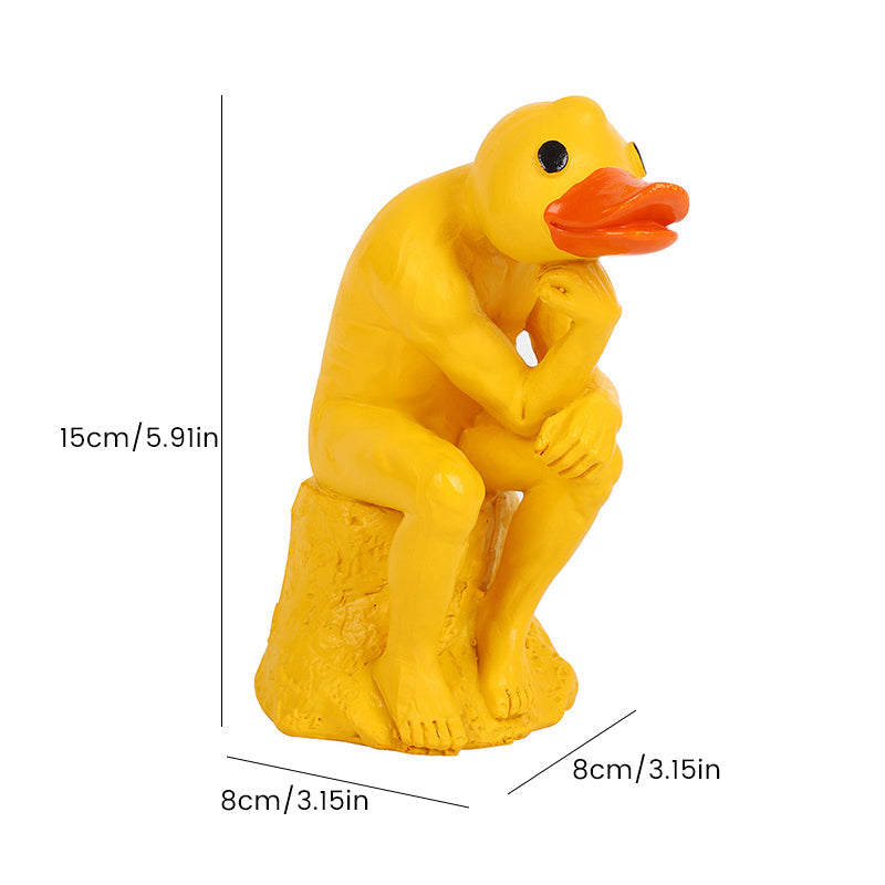 New Funny Thinker Middle Finger Duck