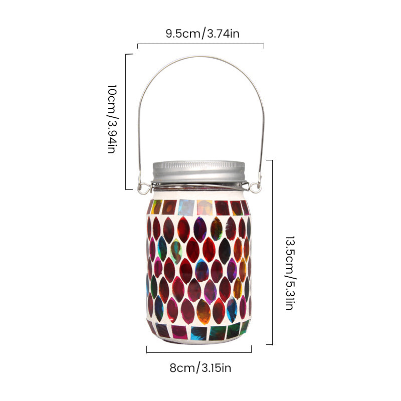 Mosaic Waterproof Solar Night Lanterns