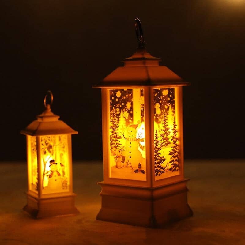 LED Lighted Spinning Christmas Lantern