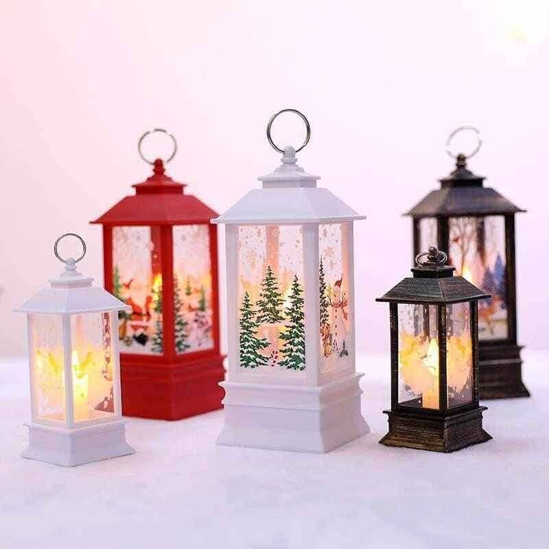 LED Lighted Spinning Christmas Lantern