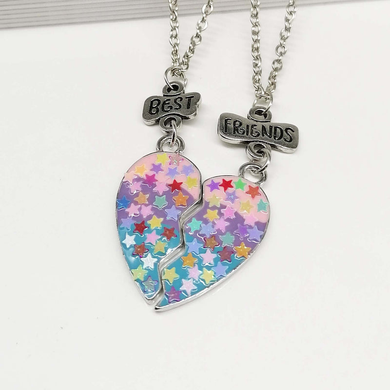 Heart Pendant Best Friends Forever Friendship Necklace