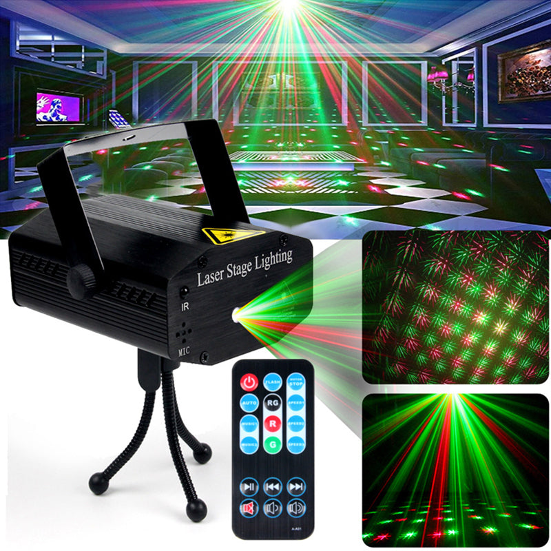 Remote control laser stage light