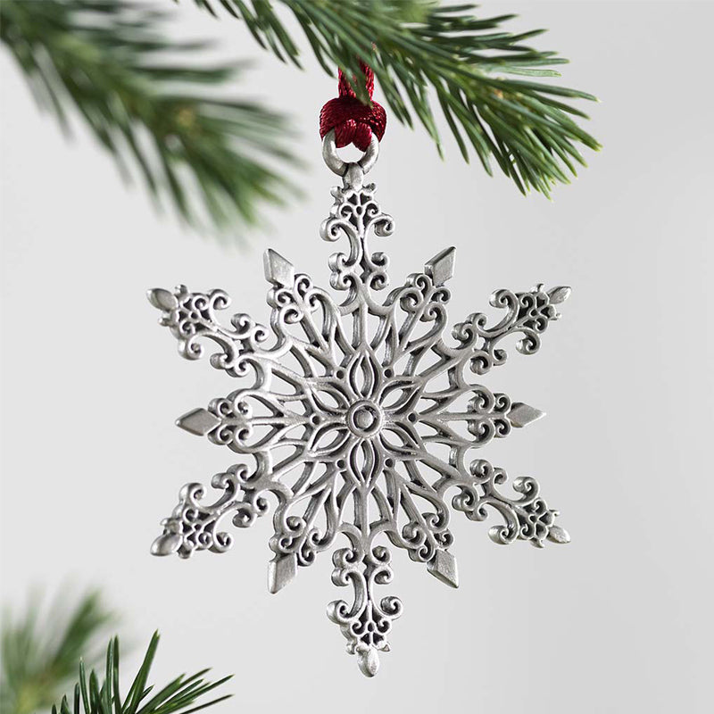 Solid Pewter Christmas Tree Ornament