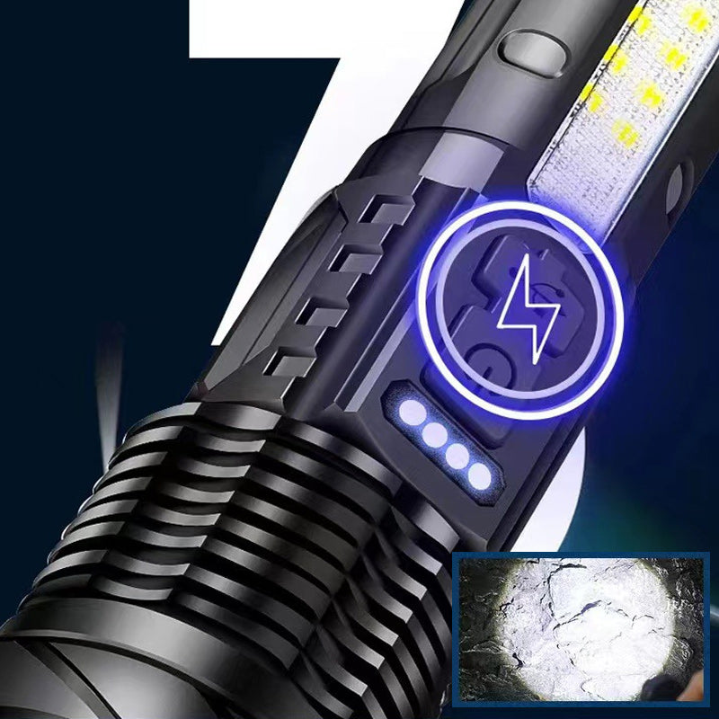 Long-range white laser ultra-bright flashlight