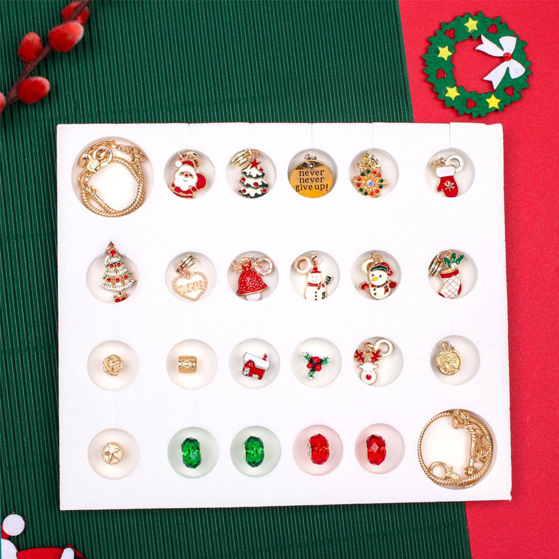 DIY Christmas Advent Calendar Bracelets Set