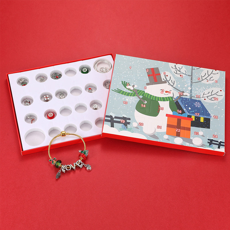 DIY Christmas Advent Calendar Bracelets Set