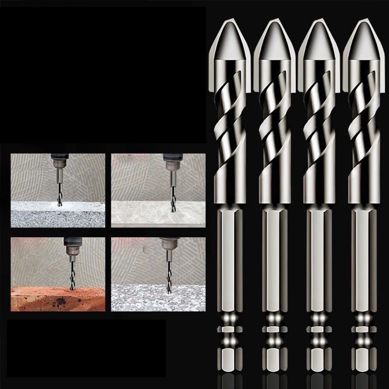 High hardness skewed head eccentric drill