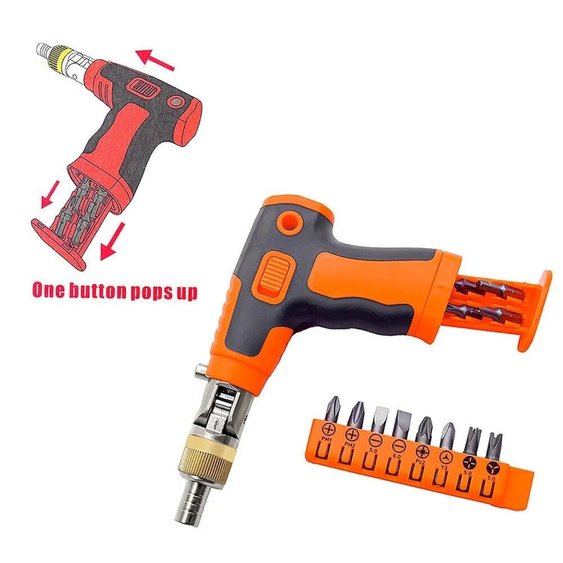 Magnetic Ratchet Screwdriver Set