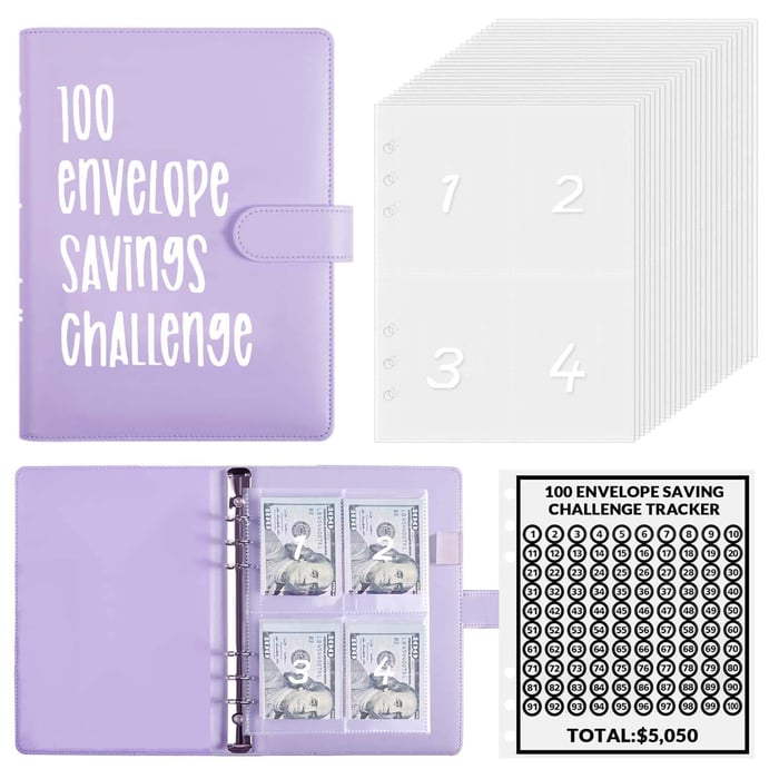 ✉️100 Envelope Challenge Binder