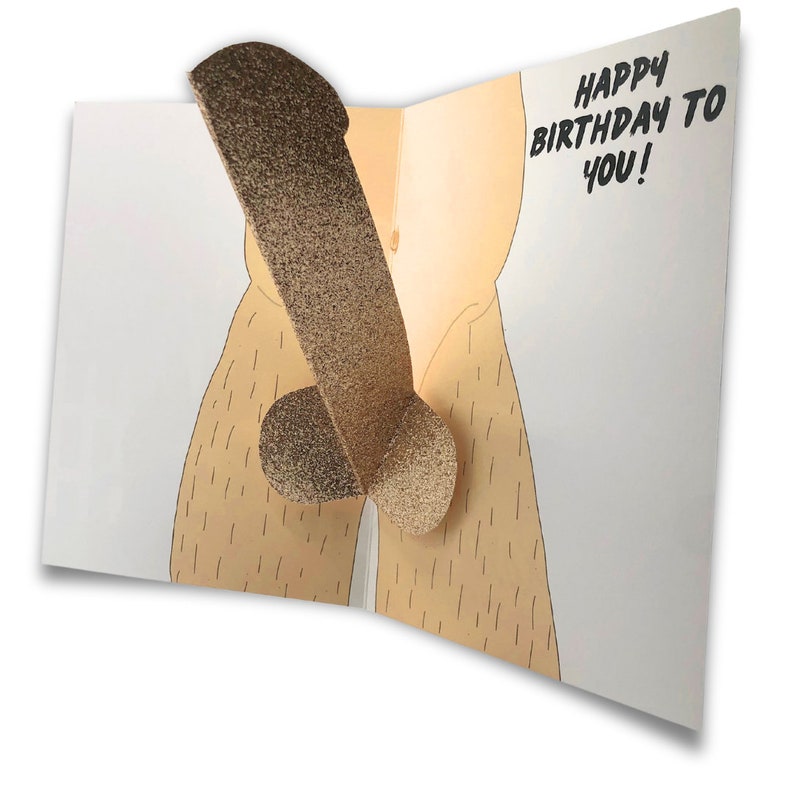 Hilarious Pop Up Dick Birthday Card Gift