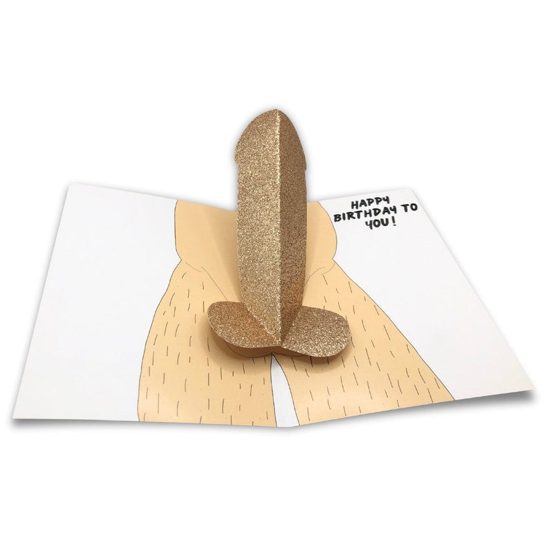 Hilarious Pop Up Dick Birthday Card Gift