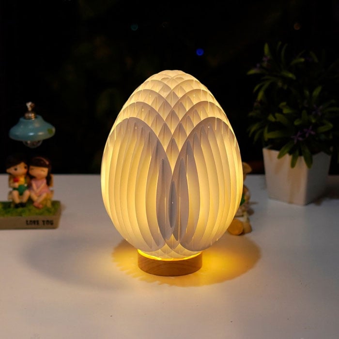 Birth of Jesus 3D Paper Desk Lamp - Handmade