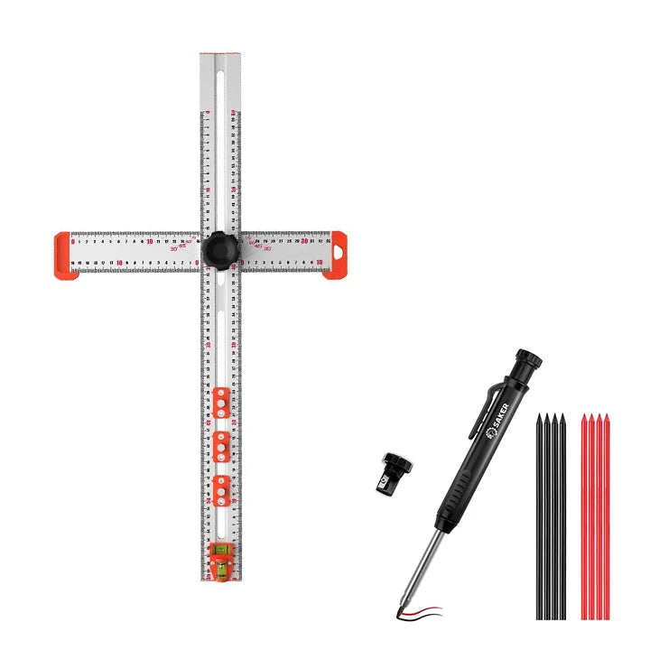 4 In 1 Drilling Positioning Ruler