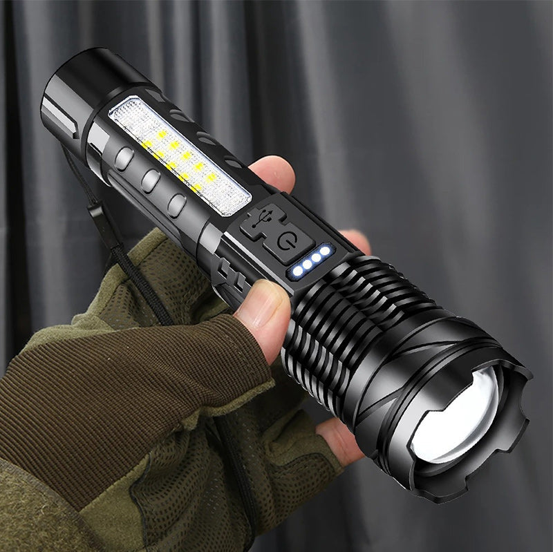 Long-range white laser ultra-bright flashlight