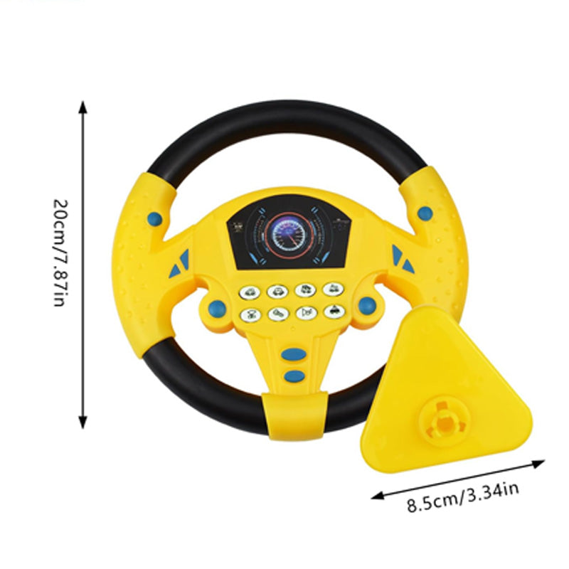 Portable simulated driving steering wheel