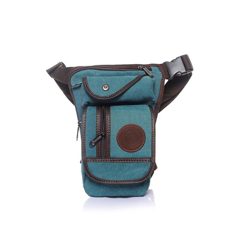 Casual Canvas Multi-Pocket Waist Bag