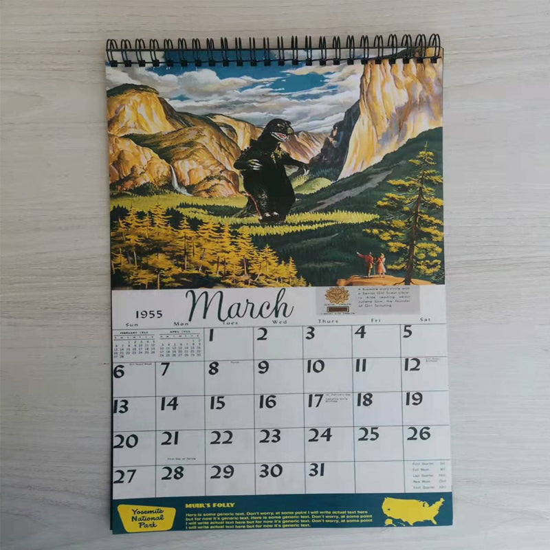 2023 National Park Monsters Calendar