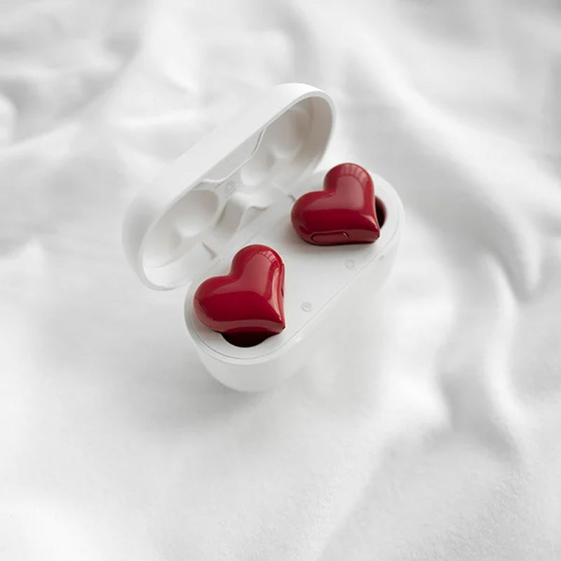 Bluetooth Wireless Headphones Heart-Shaped Earphones