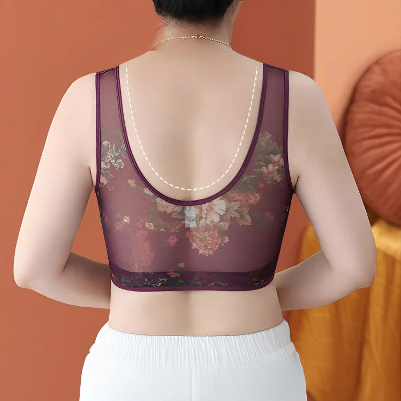 Comfortable lace bra without buttons