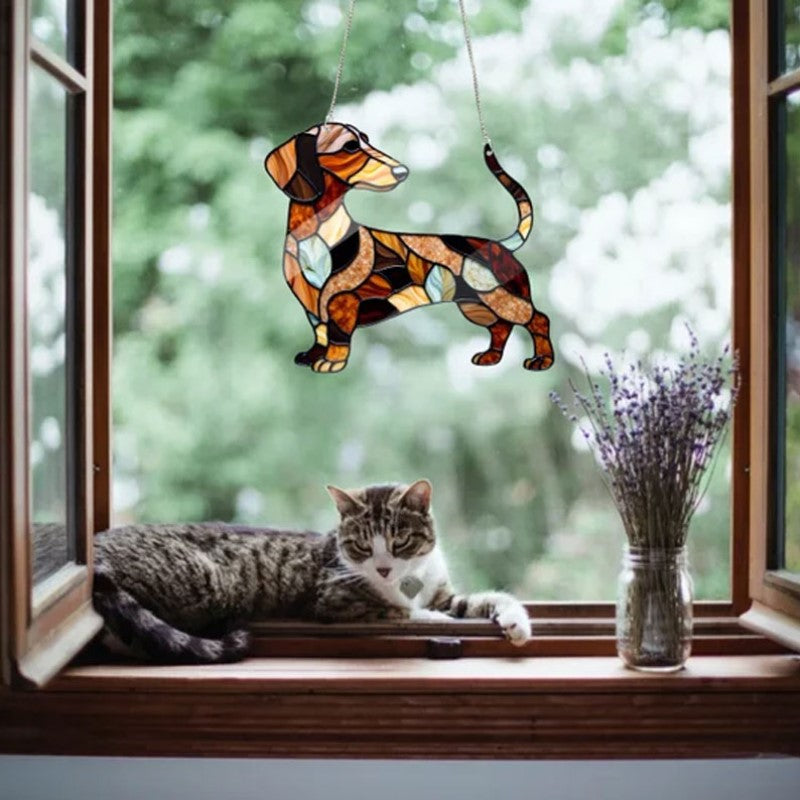 Dachshund Window Hanging