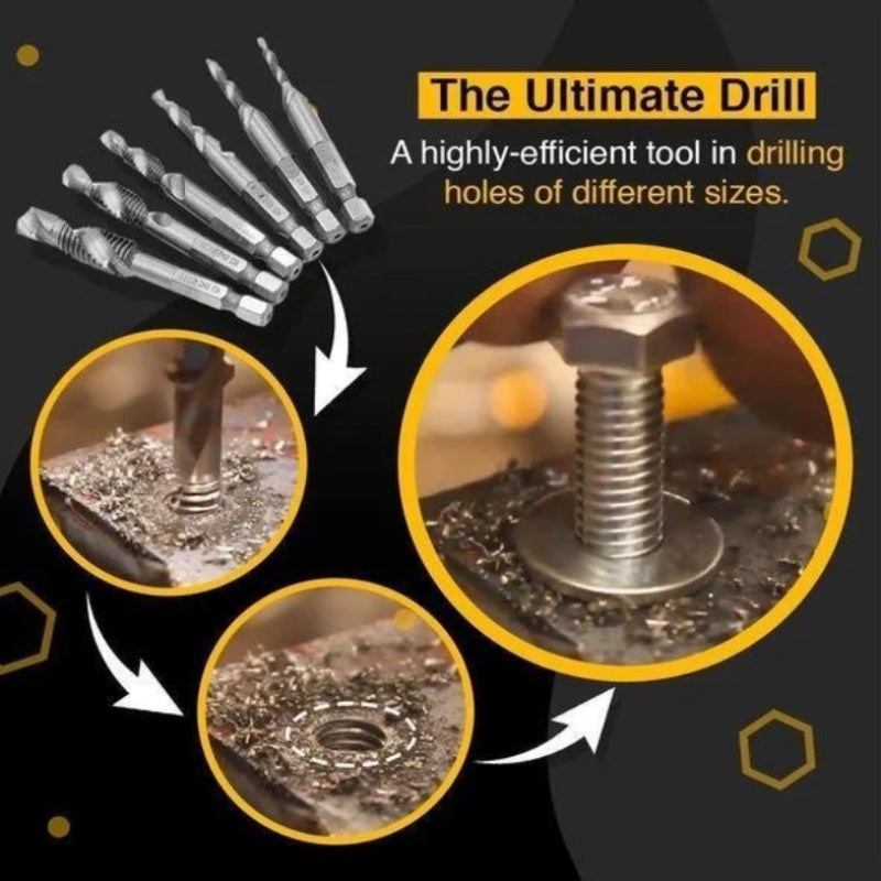 Thread Tap Drill Bits Set