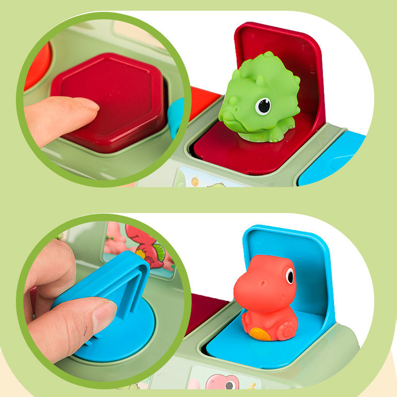 Dinosaur peek-a-boo switch box