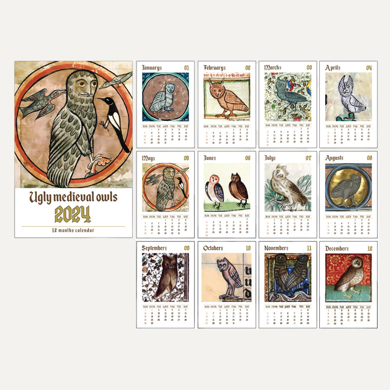 Medieval Owl Calendar