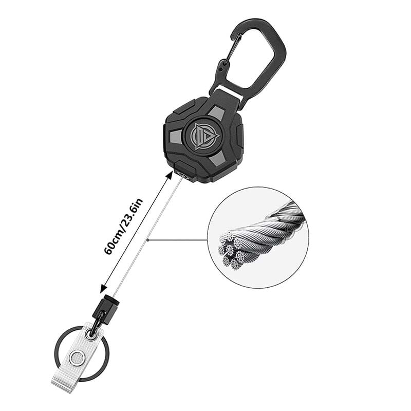 Heavy Retractable Keychain