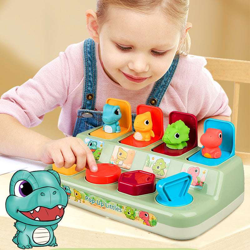 Dinosaur peek-a-boo switch box