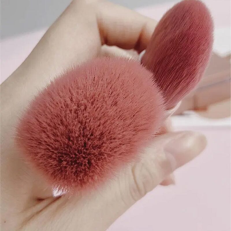 Portable Cosmetic Brush With Mirror