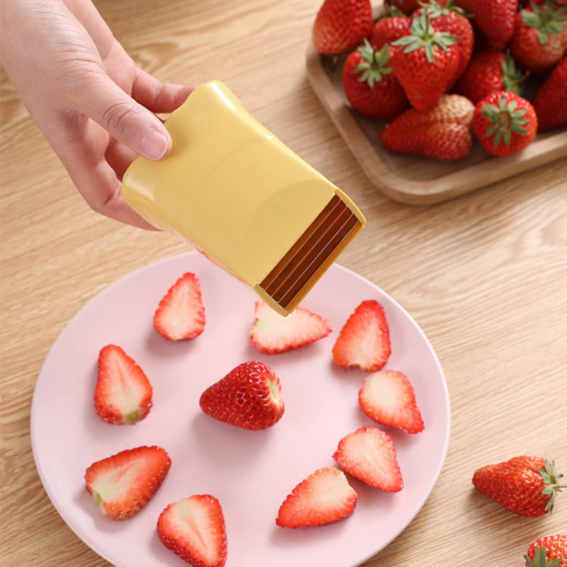 Fruit Egg Stainless Steel Strawberry Slicer