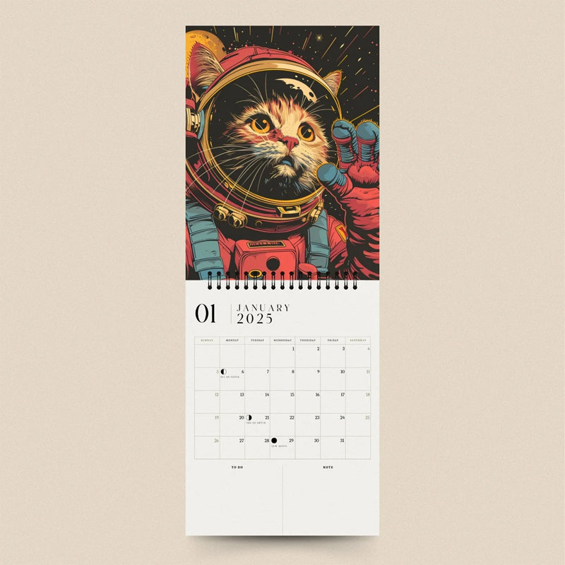 2025 Space Cat Calendar