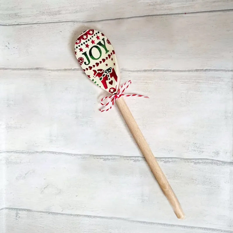 Exquisite Design Christmas Decorative Wooden Spoons