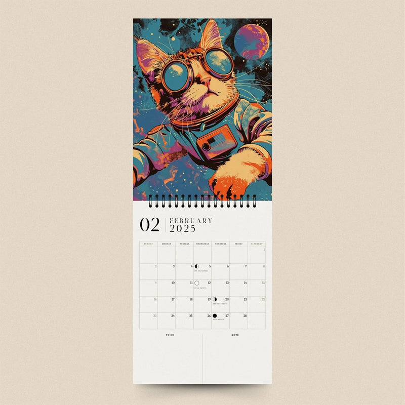 2025 Space Cat Calendar