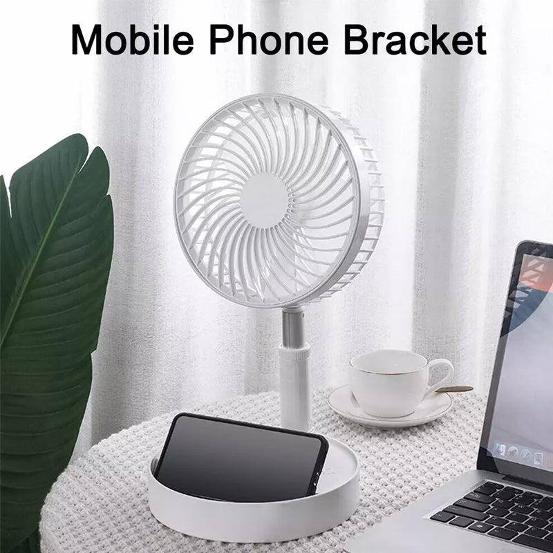 Portable Fan Usb Rechargeable Folding Telescopic Floor Fan