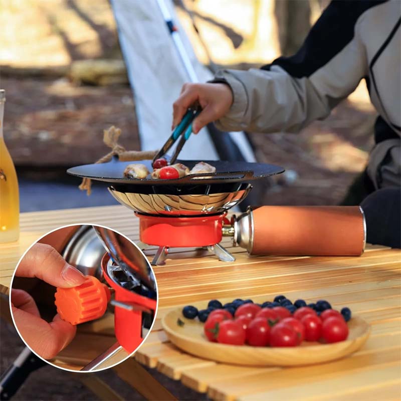 Portable Stainless Steel Gas Stove for Outdoor Camping