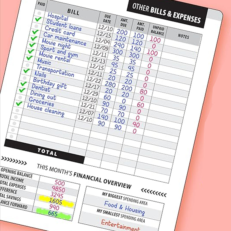 Bill Payment Management Book