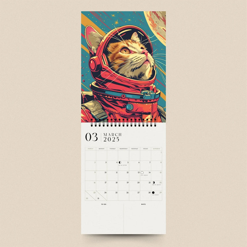 2025 Space Cat Calendar