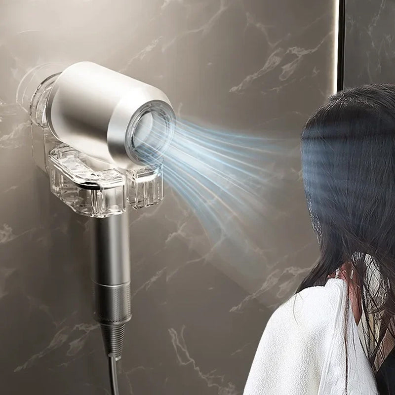 Rotating Hair Dryer Rack Punch-Free