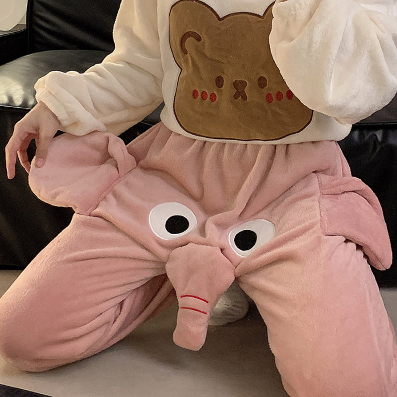 Funny elephant loungewear pants